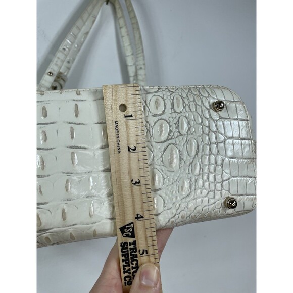 BRAHMIN Asher Tote Purse Vintage Bag White Medium - Picture 10 of 13